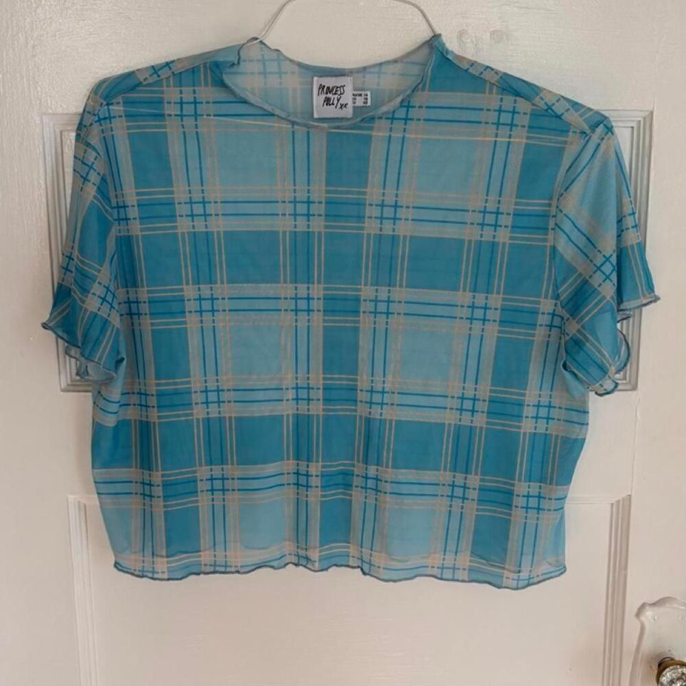 Princess-polly Women's Blue Crop-top
